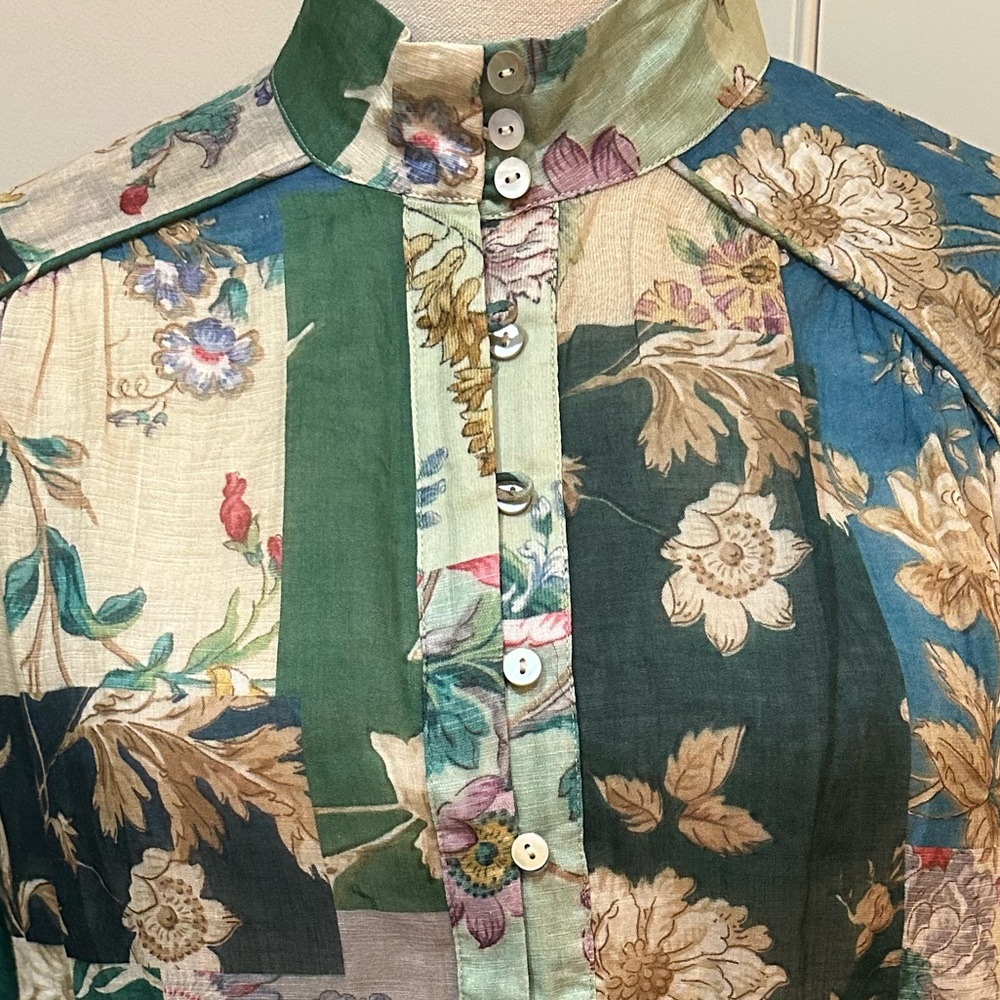 Alemais women’s Loretta blouse in Sage Floral. NWT Size 8 - Picture 2 of 12